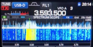 80m CC data IC-7300 waterfall