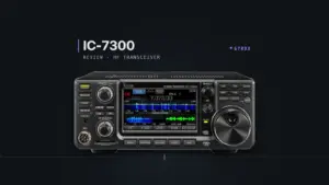 Icom IC-7300 HF transceiver on the G7RDX bench
