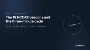 The 18 NCDXF beacons and the three-minute cycle - G7RDX guide cover